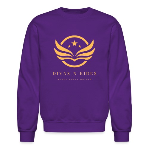 Divas N Rides Wings1 - Unisex Crewneck Sweatshirt