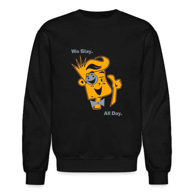 We Slay All Day Shiny Shirt Metallic Silver & Gold