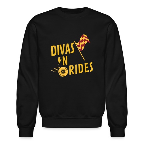 Divas-N-Rides Road Trip Graphics - Unisex Crewneck Sweatshirt