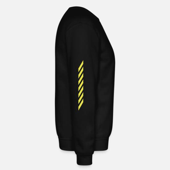 Warning vertical left u0026 right arm sleeve print' Unisex Crewneck Sweatshirt  | Spreadshirt