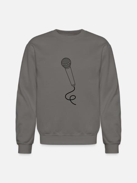 microphone - Unisex Crewneck Sweatshirt - asphalt gray