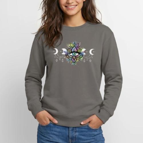 Third Eye Mandala - Moon Cycle Design - Unisex Crewneck Sweatshirt