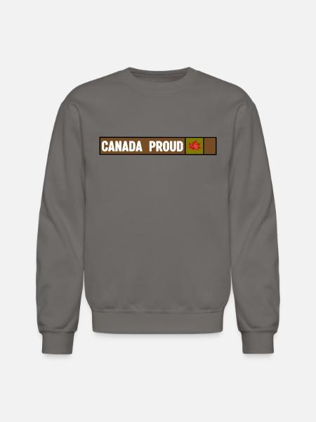 Canada Proud Camo - Unisex Crewneck Sweatshirt - asphalt gray