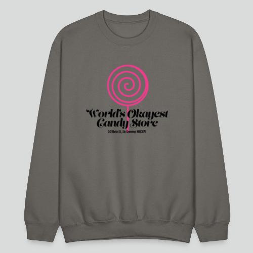 World's Okayest Candy Store: Pink - Unisex Crewneck Sweatshirt