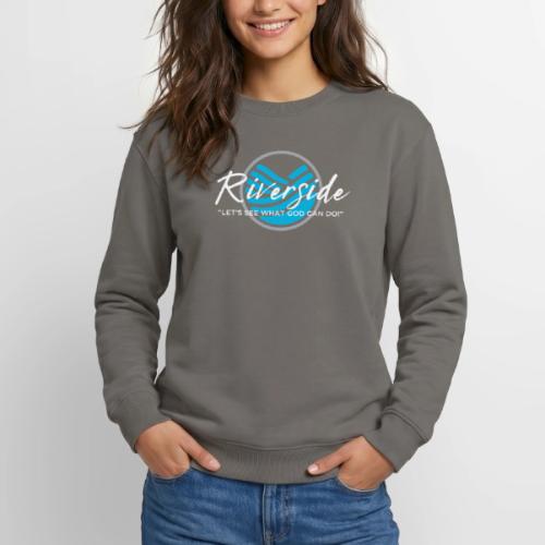 Riverside Logo/Slogan, white - Unisex Crewneck Sweatshirt