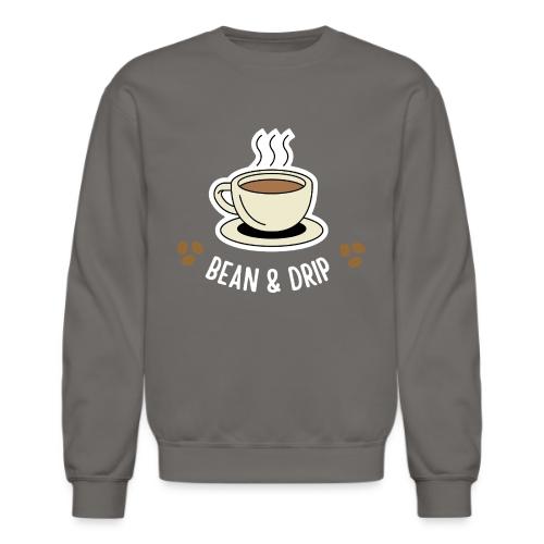Bean & Drip Coffee Cup Art - Unisex Crewneck Sweatshirt