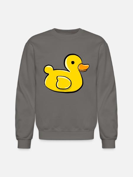 Rubber Ducky Bath Toy - Unisex Crewneck Sweatshirt - asphalt gray