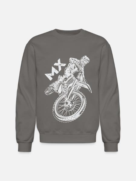 Motocross MX Rider - Unisex Crewneck Sweatshirt - asphalt gray