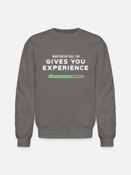 Gaming Motivational Quote - Unisex Crewneck Sweatshirt - asphalt gray