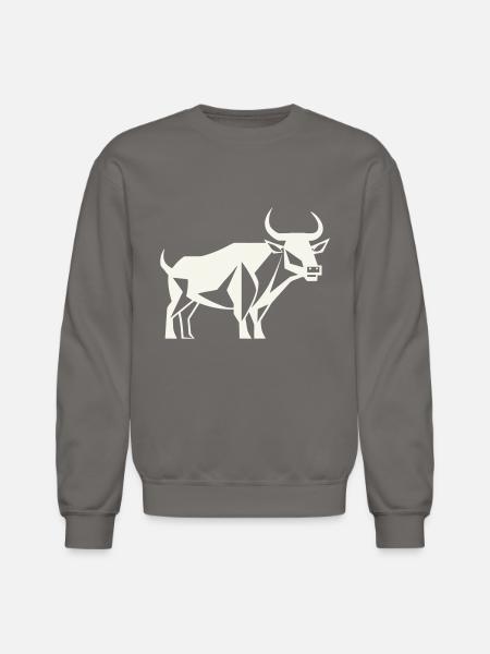 Bull Guardian - Unisex Crewneck Sweatshirt - asphalt gray