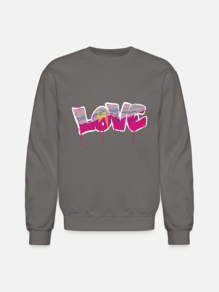 Love basic bubble - Unisex Crewneck Sweatshirt - asphalt gray