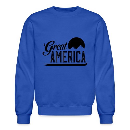 Great America Logo Black 01 - Unisex Crewneck Sweatshirt