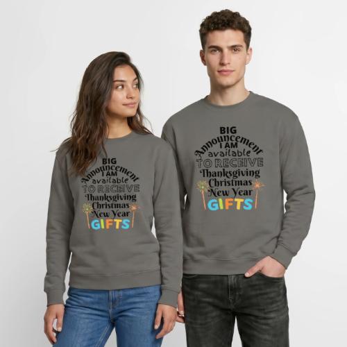 Announcement Thanksgiving Christmas New Year Gifts - Unisex Crewneck Sweatshirt