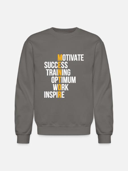 Motivate - Unisex Crewneck Sweatshirt - asphalt gray