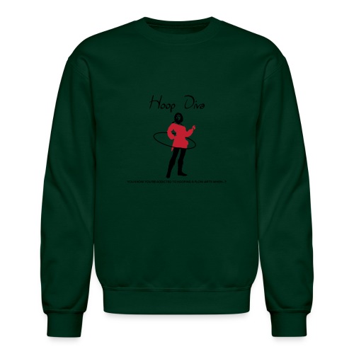 Hoop Diva - Red - Unisex Crewneck Sweatshirt
