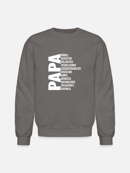 Best Papa - Unisex Crewneck Sweatshirt - asphalt gray