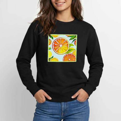 Orange Slice: Citrus Art - Unisex Crewneck Sweatshirt