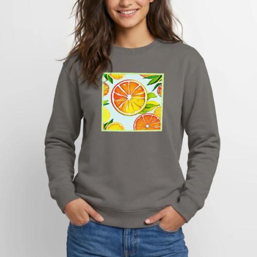 Orange Slice: Citrus Art - Unisex Crewneck Sweatshirt