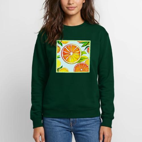 Orange Slice: Citrus Art - Unisex Crewneck Sweatshirt