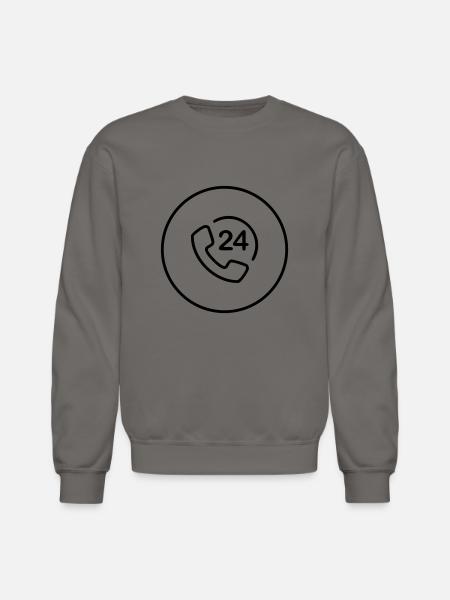 phone - Unisex Crewneck Sweatshirt - asphalt gray