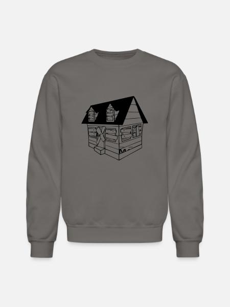 trap house - Unisex Crewneck Sweatshirt - asphalt gray