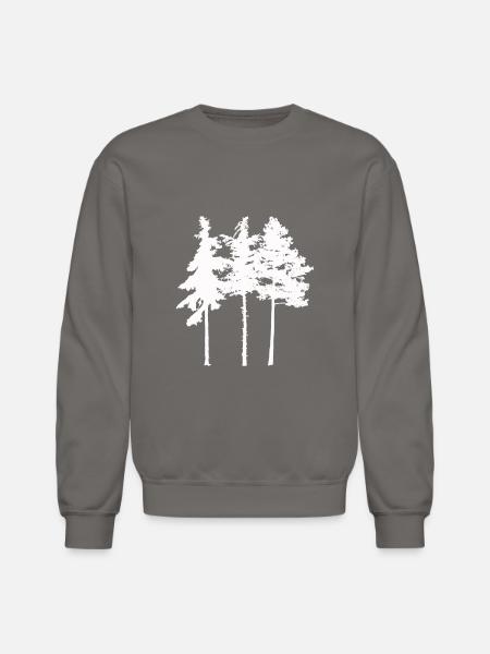Pine Tree - Unisex Crewneck Sweatshirt - asphalt gray
