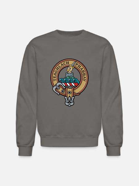 Clan Morrison Crest - Unisex Crewneck Sweatshirt - asphalt gray