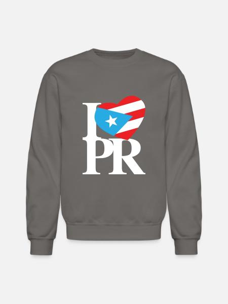 I Love Pr Retro - Unisex Crewneck Sweatshirt - asphalt gray