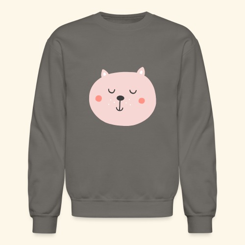 Cute Pink cat - Unisex Crewneck Sweatshirt