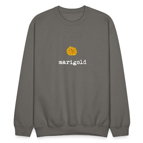 Marigold (white text) - Unisex Crewneck Sweatshirt