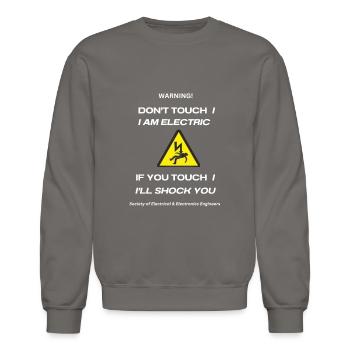 Electrical & Electronics Engineer - Unisex Crewneck Sweatshirt - asphalt gray - Front - AI Model Female 172 light (172cm) & AI Model Male 185 light (185cm)