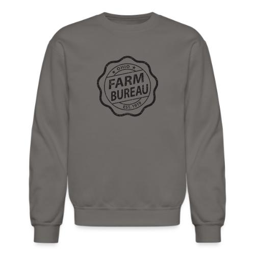 Black Distressed Logo - Unisex Crewneck Sweatshirt