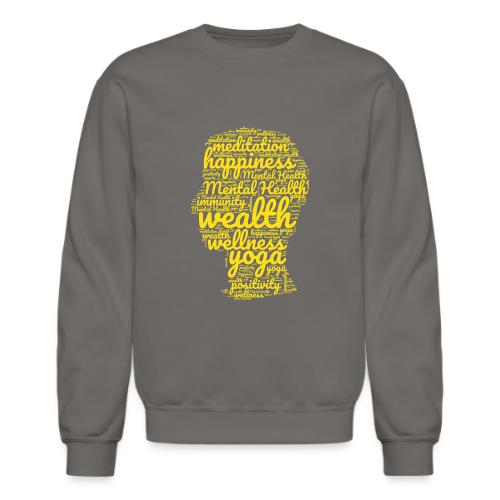 Mental Health Matters Typography Merch - Unisex Crewneck Sweatshirt