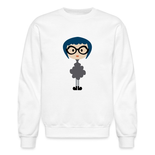 Four Eyed Girlie Girl - Unisex Crewneck Sweatshirt