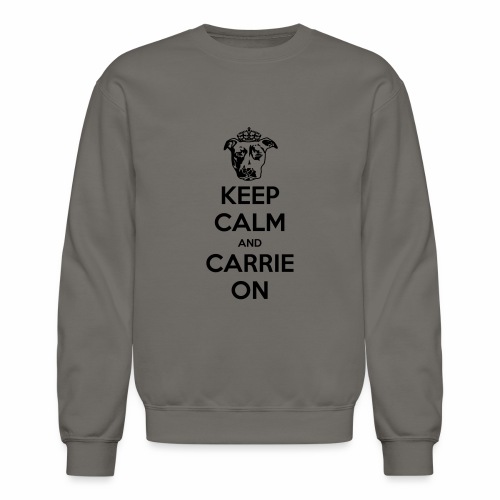 keepcalmcarrie black - Unisex Crewneck Sweatshirt