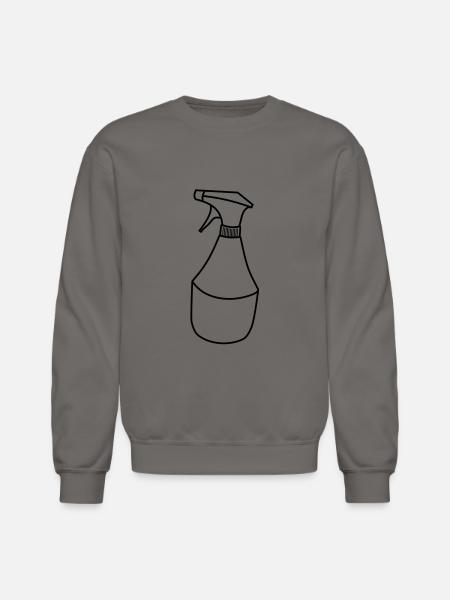 Cleaning detergent squirt bottle - Unisex Crewneck Sweatshirt - asphalt gray