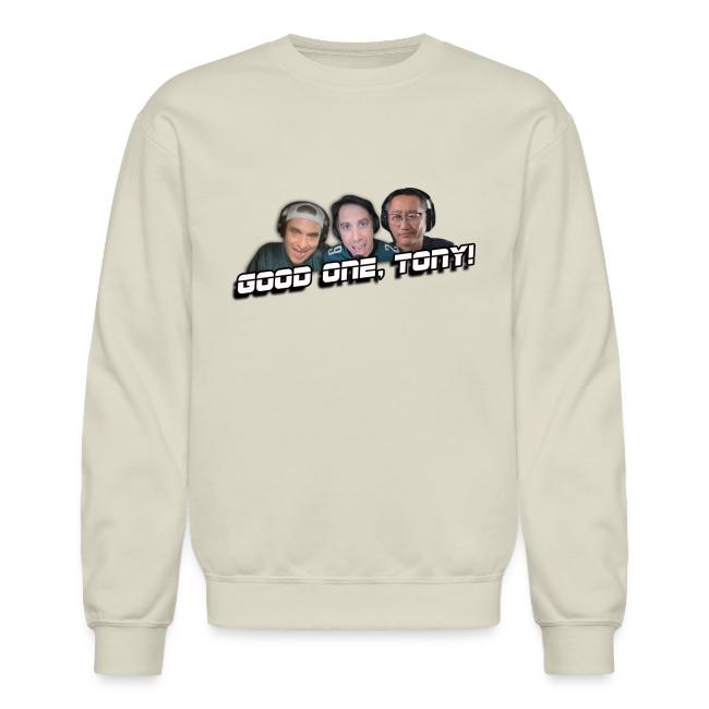 GOOD ONE, TONY! (with Fusco Show back)