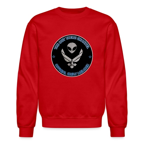 BlackOpsTransBigger1 Front with Mr Grey Back Logo - Unisex Crewneck Sweatshirt