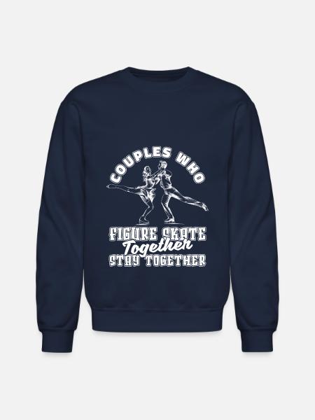 Figure Skating Couple - Unisex Crewneck Sweatshirt - navy