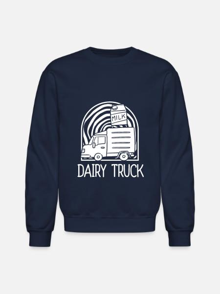 Milk Milk Truck - Unisex Crewneck Sweatshirt - navy
