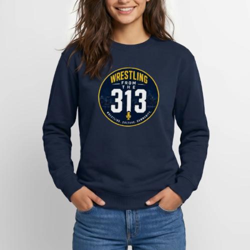 Wrestling from the 313 (navy and gold) - Unisex Crewneck Sweatshirt