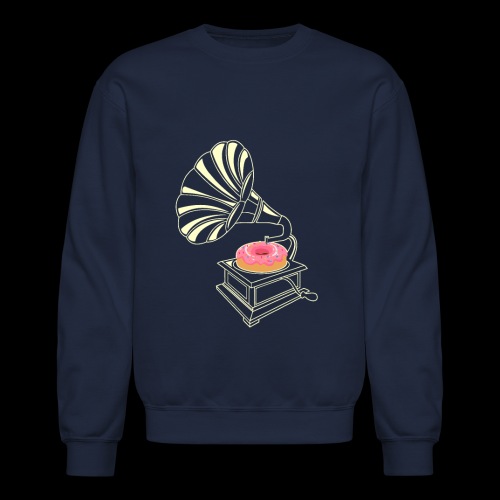 Donut Stop the Music | Sweet Gramophone - Unisex Crewneck Sweatshirt