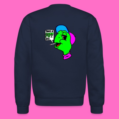 turtle - back logo - Unisex Crewneck Sweatshirt
