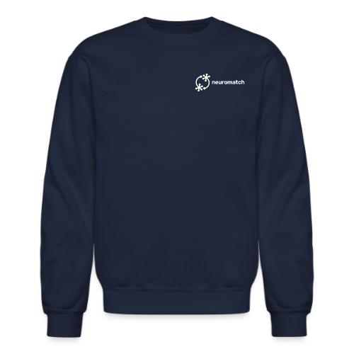 NM Name Logo (White) - Unisex Crewneck Sweatshirt