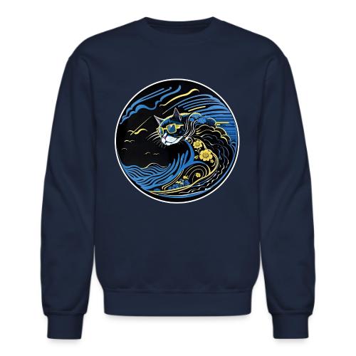 Wavecat Wave - Unisex Crewneck Sweatshirt