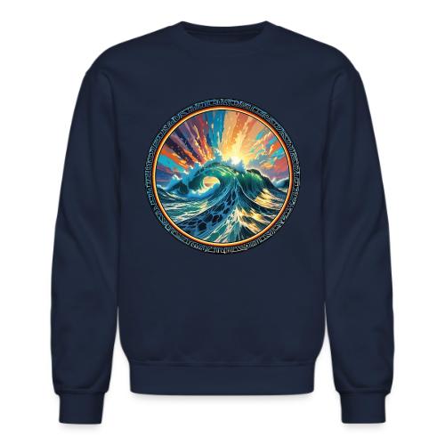 Rainbow Ray Wave - Unisex Crewneck Sweatshirt