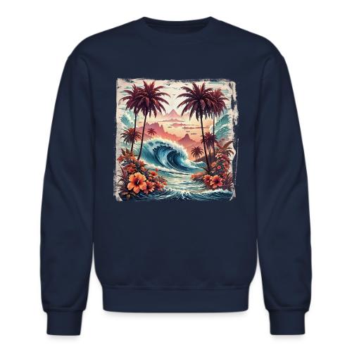 Paradise Wave - Unisex Crewneck Sweatshirt