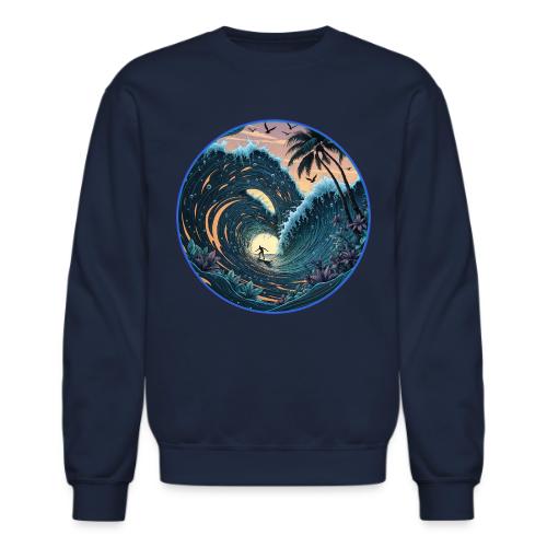 Double Barrel Flower Wave - Unisex Crewneck Sweatshirt