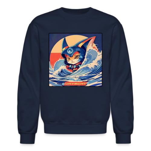 Wavecat Kitten - Unisex Crewneck Sweatshirt