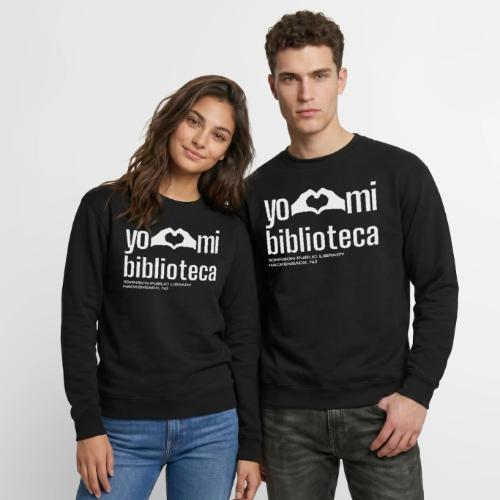 Yo Amo Mi Biblioteca (White) - Unisex Crewneck Sweatshirt